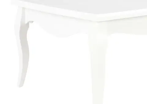 Măsuță de cafea, alb, 110x60x40 cm, lemn masiv de pin - 5/5