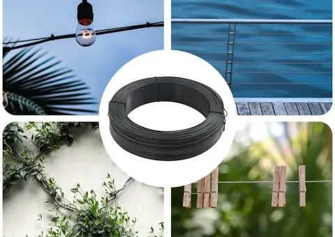 Fir de tensionare pentru gard 250 m 0,9/1,4 mm, antracit, oțel - 1/5