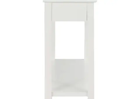 Masă consolă, alb, 110 x 35 x 80 cm, lemn - 5/5