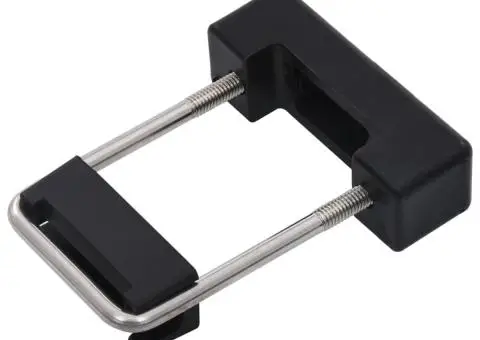 Clemă de prindere U cu plastic stâlp gard, 60x40 mm, 25 seturi - 2/4