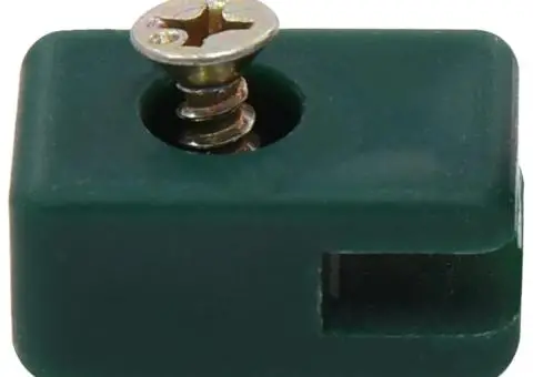 Suport de sârmă gard de grădină cu șurub, verde, 100 seturi - 2/3