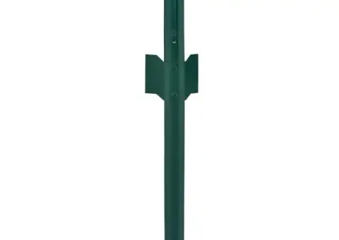 Gard din plasă de sârmă cu stâlpi, verde, 25 x 0,5 m, oțel - 4/4