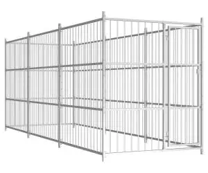 vidaXL Padoc pentru câini de exterior, 450x150x185 cm