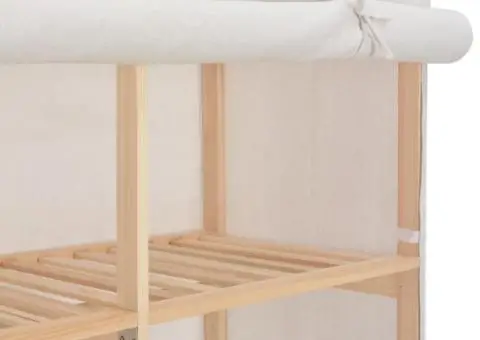 Șifonier, alb, 200 x 40 x 170 cm, material textil - 5/5