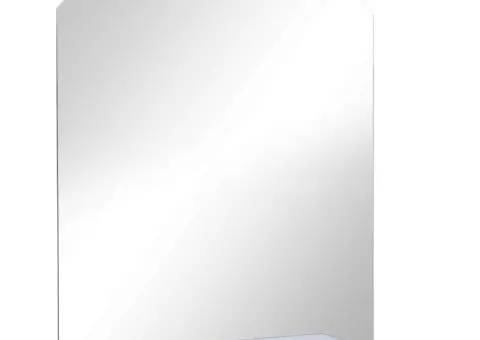 Oglindă de perete cu raft, 30 x 50 cm, sticlă securizată - 2/5