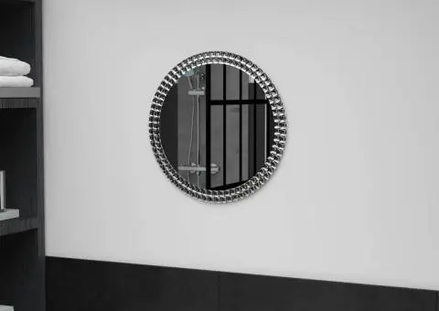 Oglindă de perete, 40 cm, sticlă securizată - 1/5