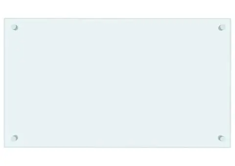 Panou antistropi de bucătărie, alb, 70x40 cm, sticlă securizată - 2/5