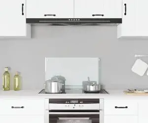 vidaXL Panou antistropi bucătărie transparent 70x40 cm sticlă securiz.