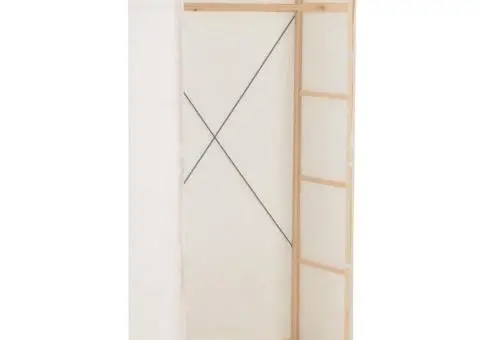 Șifonier, alb, 79 x 40 x 170 cm, material textil - 1/5