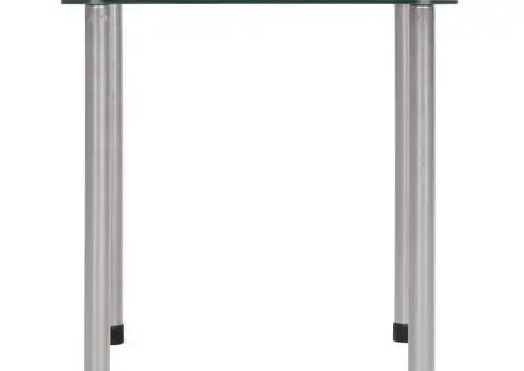 Mese suprapuse, 3 buc., transparent, sticlă securizată - 4/5