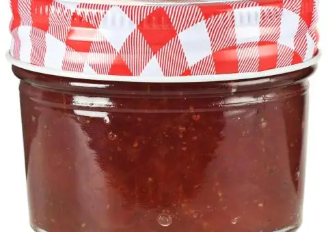 Borcane sticlă pentru gem cu capace alb și roșu 24 buc. 110 ml - 2/5