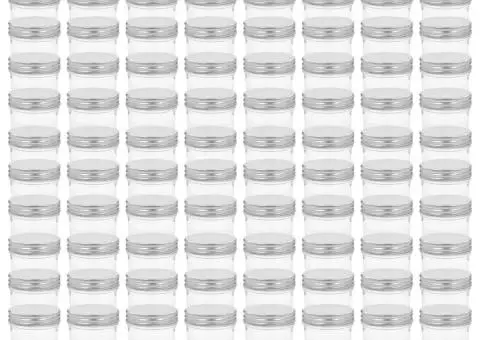 Borcane din sticlă pentru gem, capace argintii, 96 buc, 110 ml - 2/5