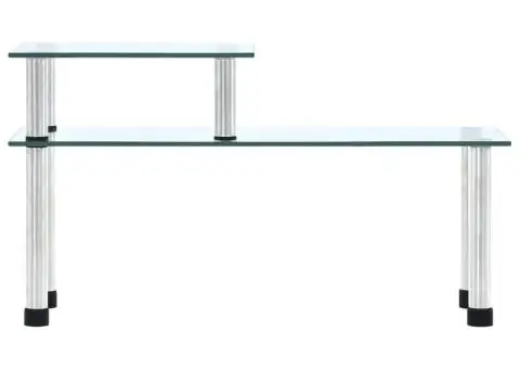 Raft de bucătărie, transparent, 45x16x26 cm, sticlă securizată - 2/5