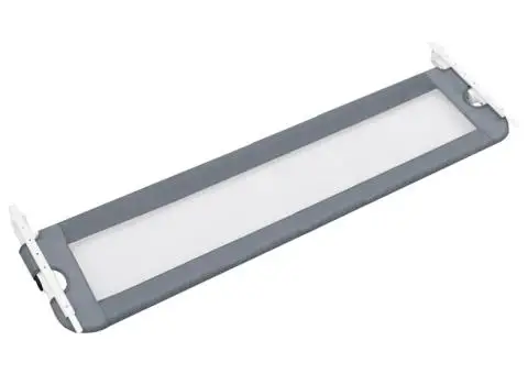 Balustradă de protecție pat copii, gri, 120x42 cm, poliester - 4/5