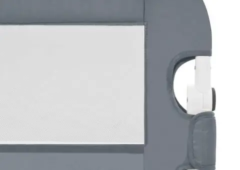 Balustradă de protecție pat copii, gri, 120x42 cm, poliester - 5/5