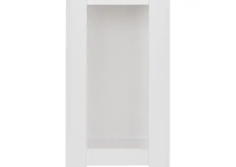 Masă de bar cu raft, alb, 110 x 50 x 103 cm - 4/5