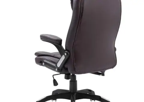 Scaun de birou, maro, piele ecologică - 3/5