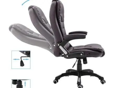 Scaun de birou, maro, piele ecologică - 5/5