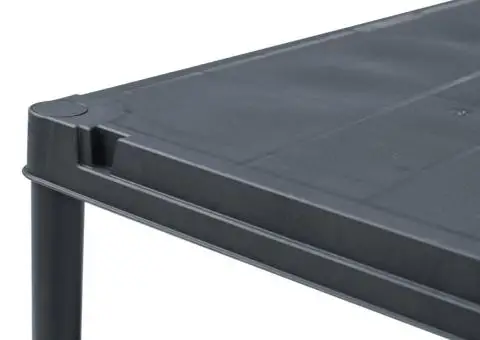 Raft de depozitare, negru, 60 x 30 x 138 cm, plastic, 100 kg - 5/5