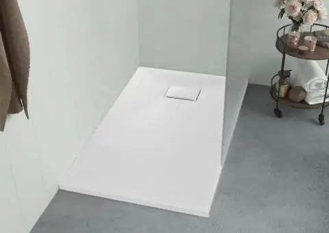 Cădiță de duș, alb, 100 x 70 cm, SMC - 1/5