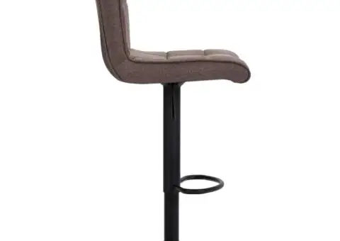 Scaune de bar, 2 buc., gri taupe, material textil - 5/5