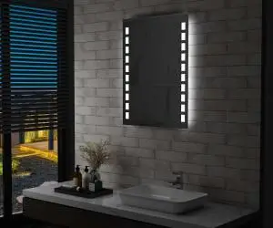 vidaXL Oglindă cu LED de perete de baie, 60 x 80 cm