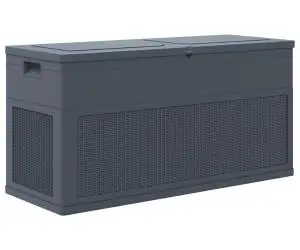 vidaXL Ladă de depozitare de grădină, antracit, 320 L