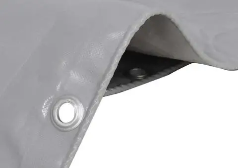 Prelată, gri, 1,5 x 20 m, 650 g / m² - 2/5