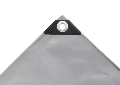 Prelată, gri, 1,5 x 20 m, 650 g / m² - 3/5