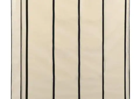 Șifonier cu 4 compartimente, crem, 175 x 45 x 170 cm - 2/5