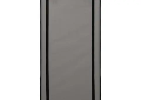 Pantofar cu husă, gri, 58x28x106 cm, material textil - 4/5