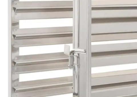 Cărucior bucătărie pentru 16 tăvi, 38x55x163cm, oțel inoxidabil - 4/5