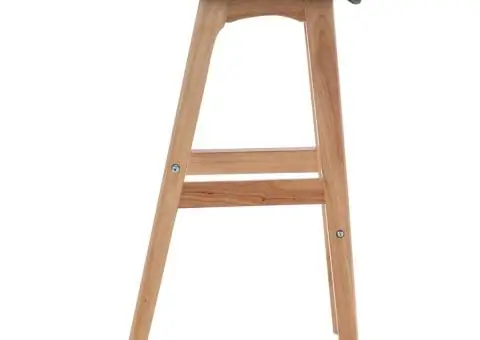 Scaune de bar, 2 buc., gri închis, material textil - 5/5