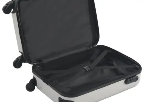 Valiză cu carcasă rigidă, argintiu strălucitor, ABS - 5/5