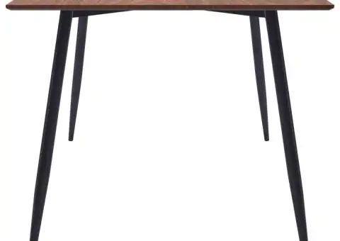 Masă de bucătărie, maro, 200x100x75 cm, MDF - 3/5