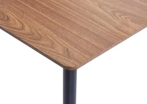 Masă de bucătărie, maro, 200x100x75 cm, MDF - 4/5