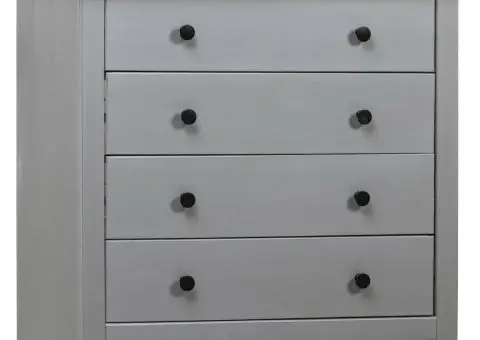 Dulap lateral, gri, 80 x 40 x 73 cm, gama pin de Panama - 1/5