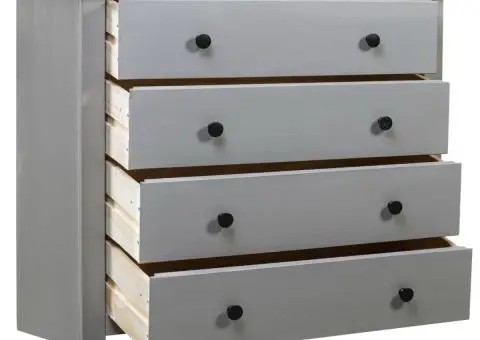 Dulap lateral, gri, 80 x 40 x 73 cm, gama pin de Panama - 3/5