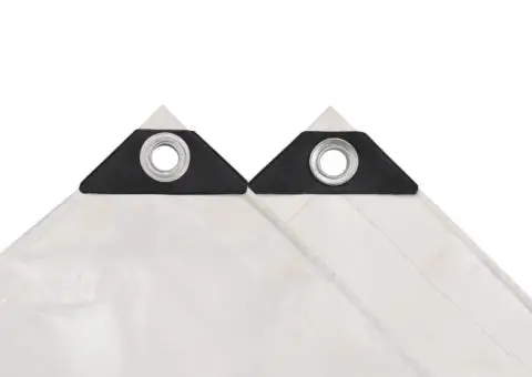 Prelată, alb, 2,5 x 3,5 m, 650 g/m² - 4/5