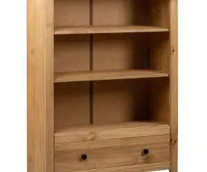 vidaXL Bibliotecă, 80 x 35 x 110 cm, lemn masiv de pin, gama Panama