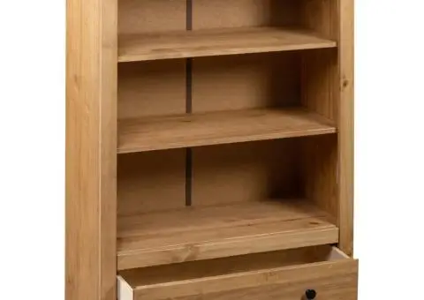 Bibliotecă, 80 x 35 x 110 cm, lemn masiv de pin, gama Panama - 5/5