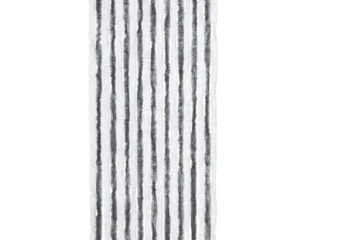 Perdea pentru insecte, gri și alb, 56x185 cm, Chenille - 3/5