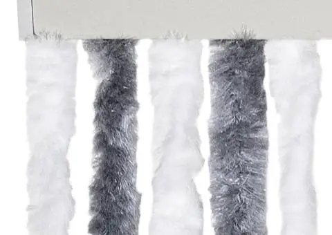 Perdea pentru insecte, gri și alb, 56x185 cm, Chenille - 4/5
