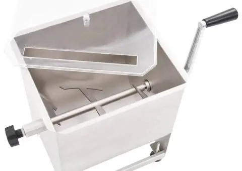 Malaxor de carne cutie de viteze, argintiu, oțel inoxidabil - 4/5