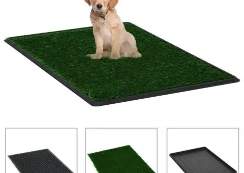 Toaletă animale companie tavă & gazon artificial 76x51x3cm WC - 1/5