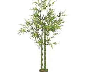 vidaXL Plantă artificială bambus cu ghiveci, verde, 160 cm