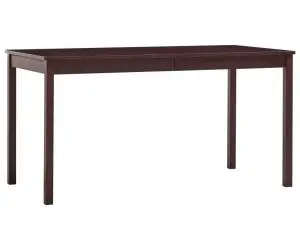 vidaXL Masă de bucătărie, maro închis, 140 x 70 x 73 cm, lemn de pin