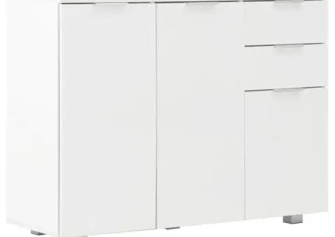 Dulap, alb extralucios, 107x35x80,5 cm - 2/5