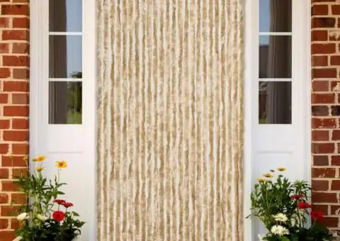 Perdea pentru insecte, bej, 100x220 cm, Chenille - 1/5