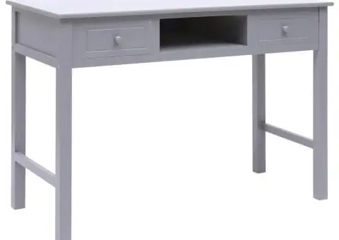 Birou de scris, gri, 110 x 45 x 76 cm, lemn - 1/5